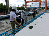 アフガニスタン・カブール市の橋梁担当職員が福岡工場を見学（JICA）