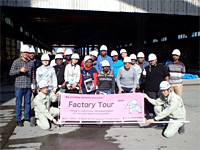 世界16カ国の橋梁技術者が神代橋と福岡工場を見学