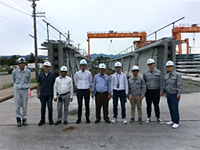 アフガニスタン・カブール市の橋梁補修専門職員が福岡工場を見学（JICA）