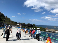 鳥取県田後高架橋　現場見学会（賀露小学校5年生）