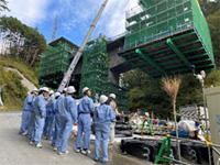 三遠南信3号橋PC上部工事　愛知県立岡崎工科高校　現場見学会